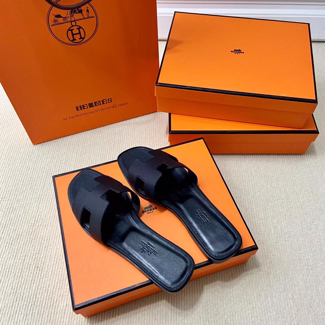 에르메스 올수공 오란 슬리퍼 샌들 앱송 39